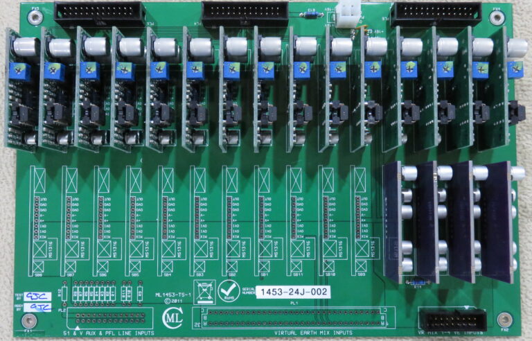 ML1453 Mix and Output Pack This is the mix and outputs pack for a Neve VR sidecar.